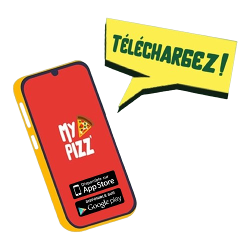 L'application My Pizz sur un smartphone.